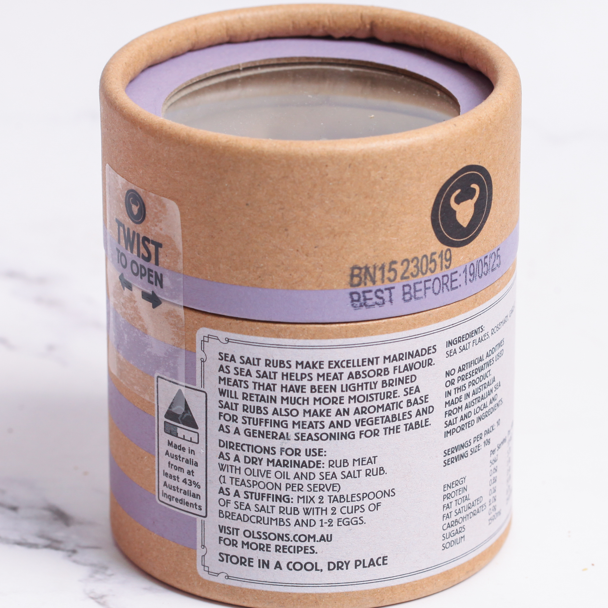 It's So Rosemary sea salt rub - Olsson's